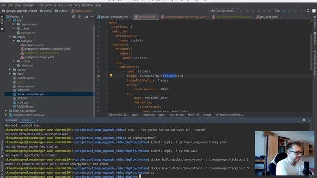 Django And Kubernetes - Part 4: Django Deployment + Postgres