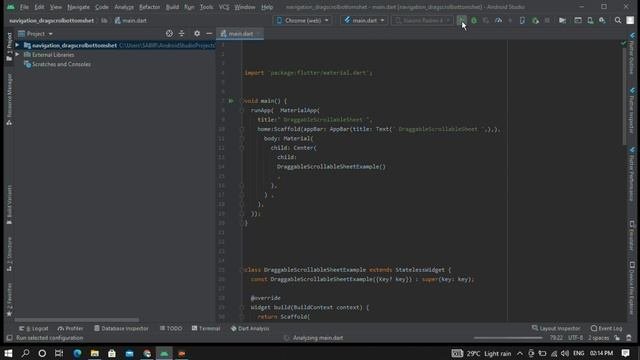 Flutter Tutorial -  Navigation | DraggableScrollableSheet