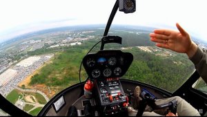 Полёт на Robinson R44.