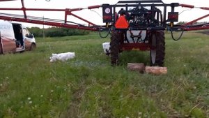 Первый запуск опрыскивателя САТЕЛЛИТ 3200.