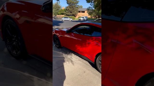 2024 Mustang GT premium Race red, Nite Pony, 10 speed, with active exhaust and x-pipe installed.