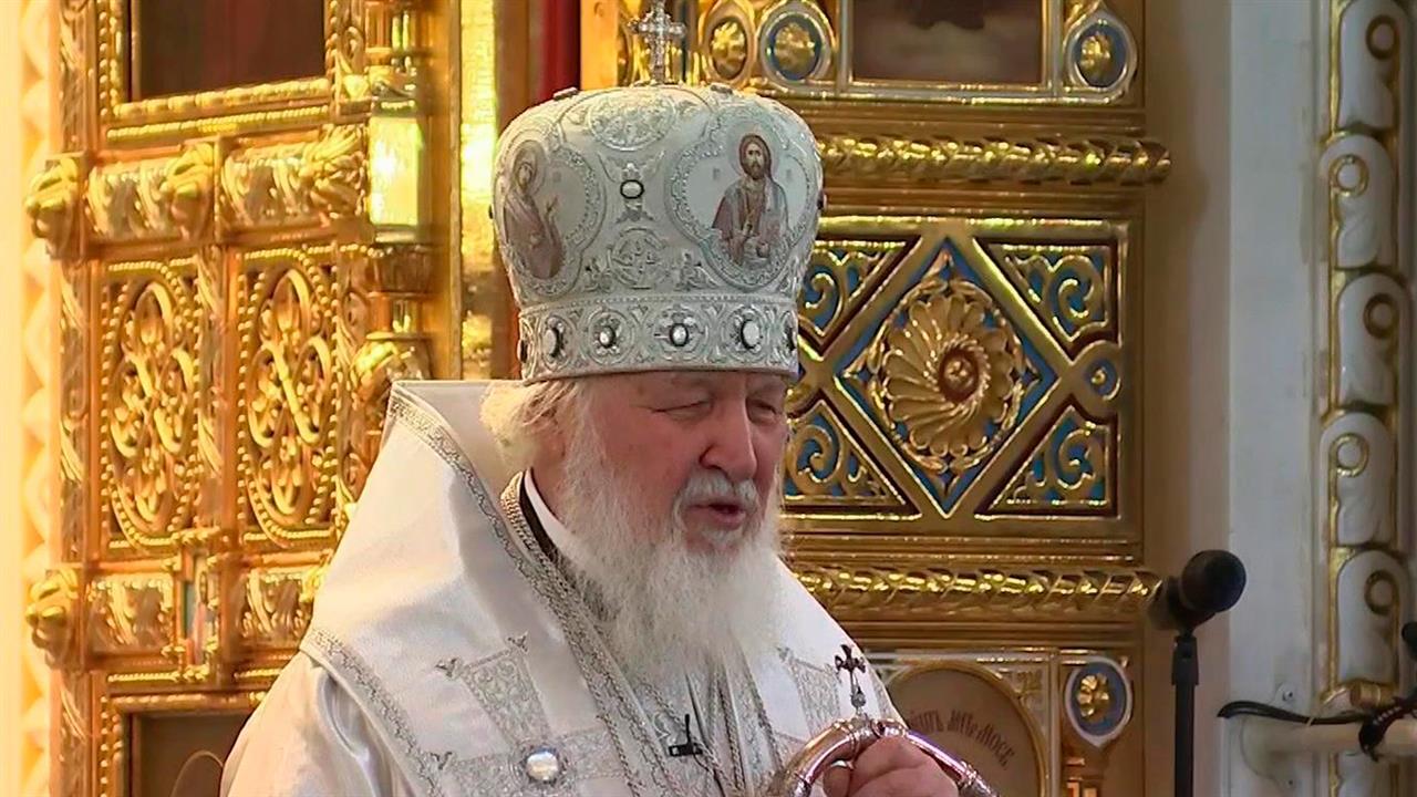 Патриарх Кирилл провел Божественную литургию и обратился к прихожанам с проповедью