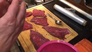 Говядина в маринаде обжаренная на сковороде эпизод №326