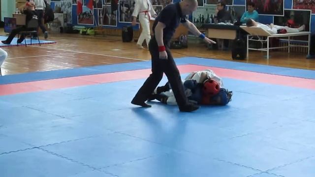 Бой 21.02.2015 Рычков Константин п.Ува "Витязь" Андронников Степан г.Можга смотреть онлайн