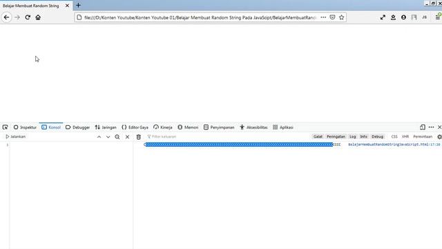 Cara Membuat Karakter, String Random Dengan JavaScript | Generate Random String Dengan JavaScript #