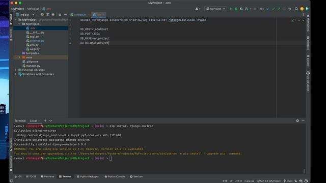 Using environment variables with Django смотреть онлайн
