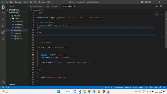How to make secure Login Form or Sign In  Form in PHP | Using MySQL Database | #phpprogramming