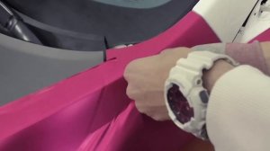 Двухцветный капот с помощью нитевидного ножа. Автовинил.