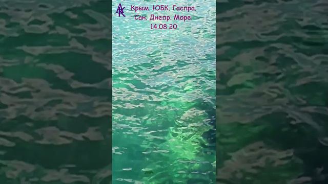 Крым. ЮБК. Гаспра. Сан. Днепр. Море.14.08.20 #андрейкрымский #юбк  #море #гаспра  #крым #artemiikrym