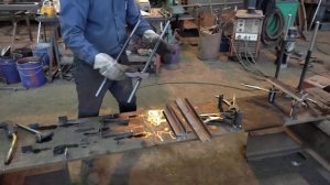 Анкерные блоки(сборка в кондукторе).Сварочные работы