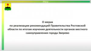 Зверево. Итоги изучения деятельности органов местного самоуправления