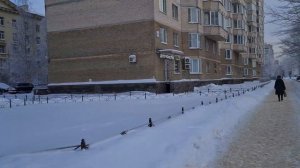 Санкт-Петербург. Площадь Мужества. Морозное утро.