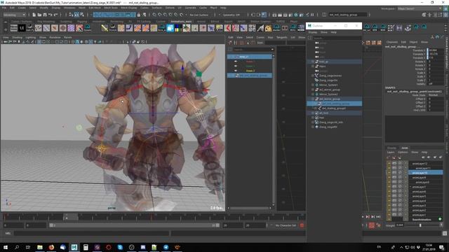 Animating a Run cycle with animation layers in Maya. смотреть онлайн