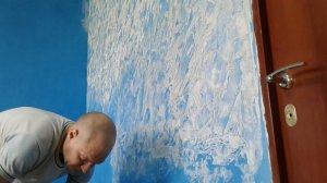 Декор стен под Венецианку , "Морская волна". Часть 2