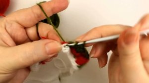 114 Узоры крючком ягодки двухцветный / Светлана СК