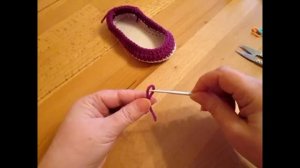 Детские тапочки крючком на подошве Василиса