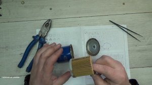 Вскрытие топливного фильтра SCT после 3 лет эксплуатации