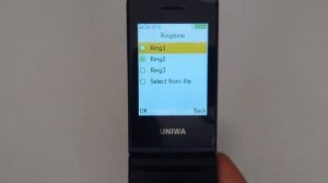 UNIWA X28 Mobile phone menu browse, ringtones, games, wallpapers