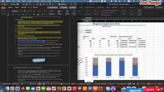 Excel Module 2 SAM Project A  (1 -14 )