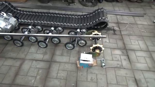 Самодельный снегоход 02 ,сборка часть №1. смотреть онлайн