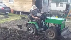 самодельный минитрактор