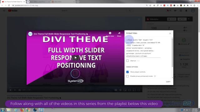 Divi Theme How To Embed A YouTube Video ? смотреть онлайн
