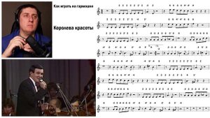 Королева красоты | Муслим Магомаев | Хиты на губной гармошке