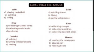 English Listening Test A2 HOBBIES | Learn English Through Listening