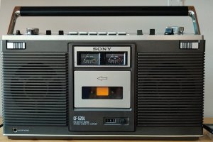 Vintage Sony CF520L Stereo Radio Cassette Boombox Recorder-1976 год ЯПОНИЯ