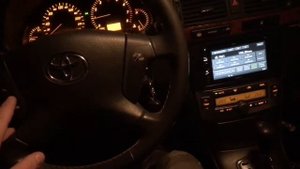 Toyota avensis ll Результат подключения мультируля к нештатной магнитоле.