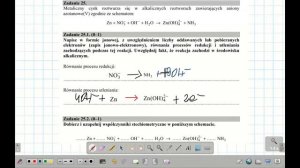 ZADANIE 25 CKE 2017 CZERWIEC REDOKS Zn+NO3^(-)+OH^(-)+H2O=Zn(OH)2^(2-)+NH3. #chemia #chemistry