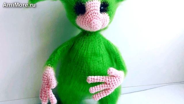 Амигуруми: схема Тоска зелёная. Игрушки вязаные крючком - Free crochet patterns.