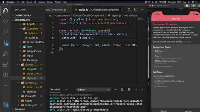 Custom Image Component and Contact Detail Design React Native Beginner Project Course.#43 смотреть онлайн