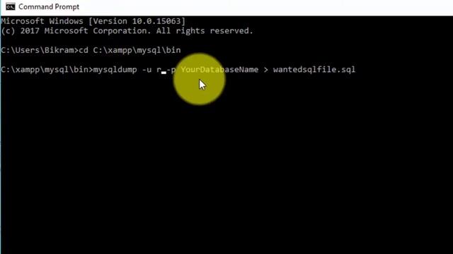 how to export large size of mysql database file with command prompt смотреть онлайн