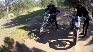 Гонка альфы 110 vs рейсер нитро 200