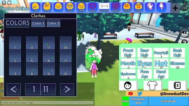 ROBLOX Playing Gacha Online Customizing Outfit - Gameplay