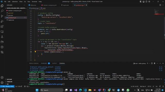 How to use Apache Kafka with Golang Stepe by Step