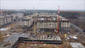 Лес кранов! Башенный кран КБ-408.21 | КБ-405 | SMK-10.200 | ЖК Новоград Монино