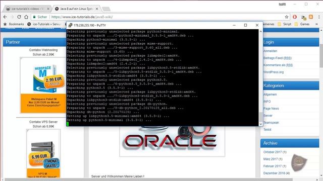 Java 8 auf ein Linux Server !!!UPDATE VIDEO !!! By ice-tutorials [HD] [GER] смотреть онлайн