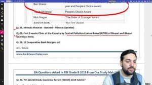53 Out of 80 Ques in RBI Grade B 2019 GA asked from our notes