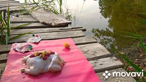 Курица в тандыре.Фаршированая рисом.