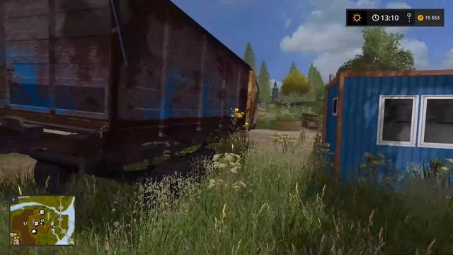 ПОМОГАЕМ БАБУШКЕ В ДЕРЕВНЕ! ПРИВЕЗ ПРИЦЕП НАВОЗА! FARMING SIMULATOR 17 смотреть онлайн