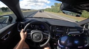 2023 Volvo S60 B5 AWD 250 PS TOP SPEED AUTOBAHN DRIVE POV
