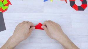 Сюрикен из бумаги _ ОРИГАМИ игрушка Ниндзя _Бумажный АНТИСТРЕСС трансформер сво