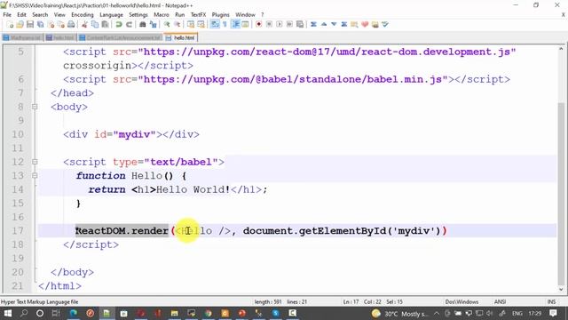 #2. தமிழில் |  Hello World in ReactJS | ReactJS Development