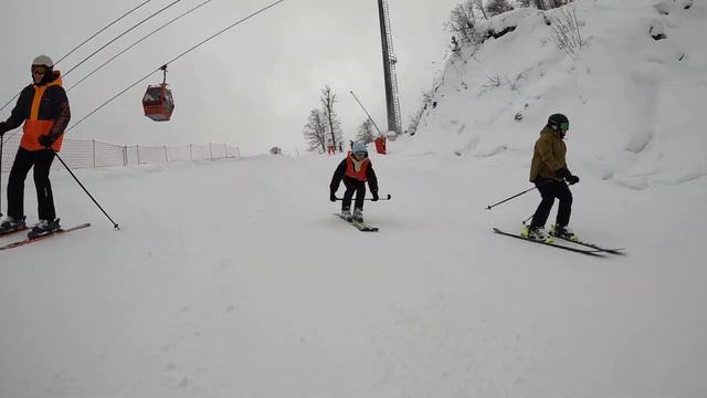 По синей трассе в Красной поляне смотреть онлайн