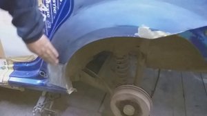 Ремонт заднего крыла на Рено Логан