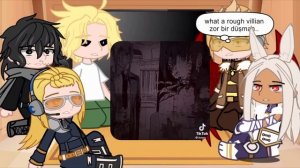 Pro heroes react to "Makima" as a villian /au/