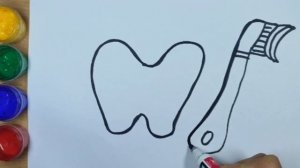 How to draw teeth.