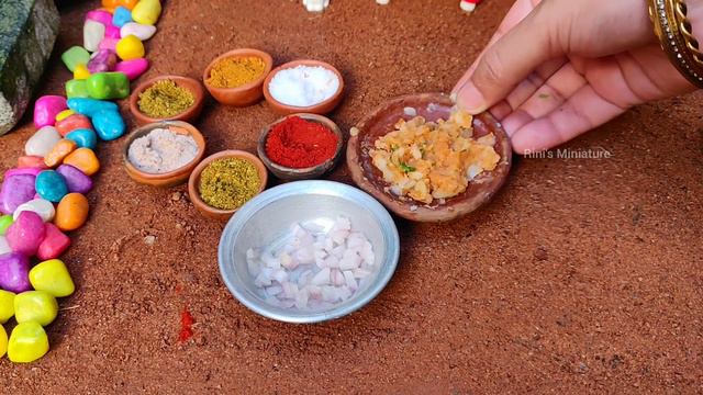 Miniature Pani Puri | Golgappa Recipe | Mini Puchka | Rini's Miniature |